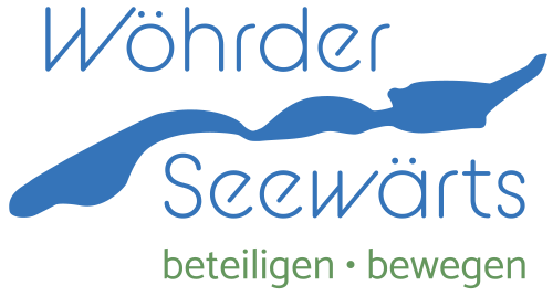 Logo Projekt Wöhrder Seewärts Schriftzug Wasser beteiligen bewegen