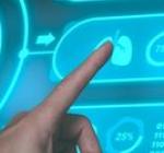 Bild Finger zeigt auf dispaly